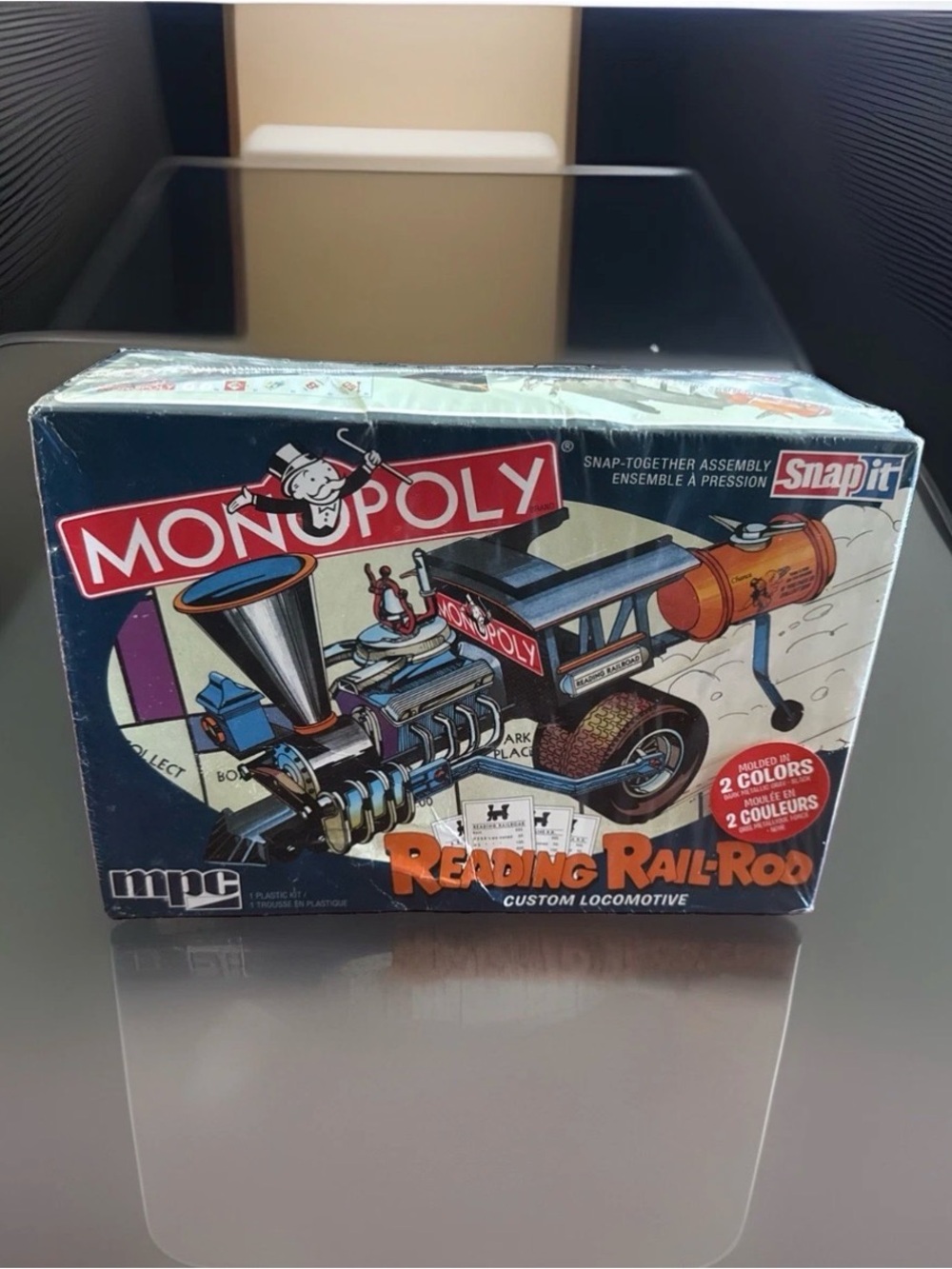Reading Rail-Roo Custom Locomotive - Blue & Orange